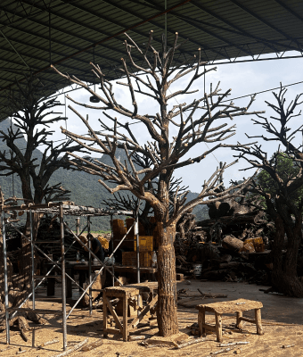 Bare artificial tree structure