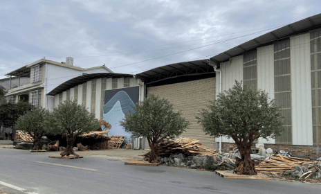 Outdoor artificial trees